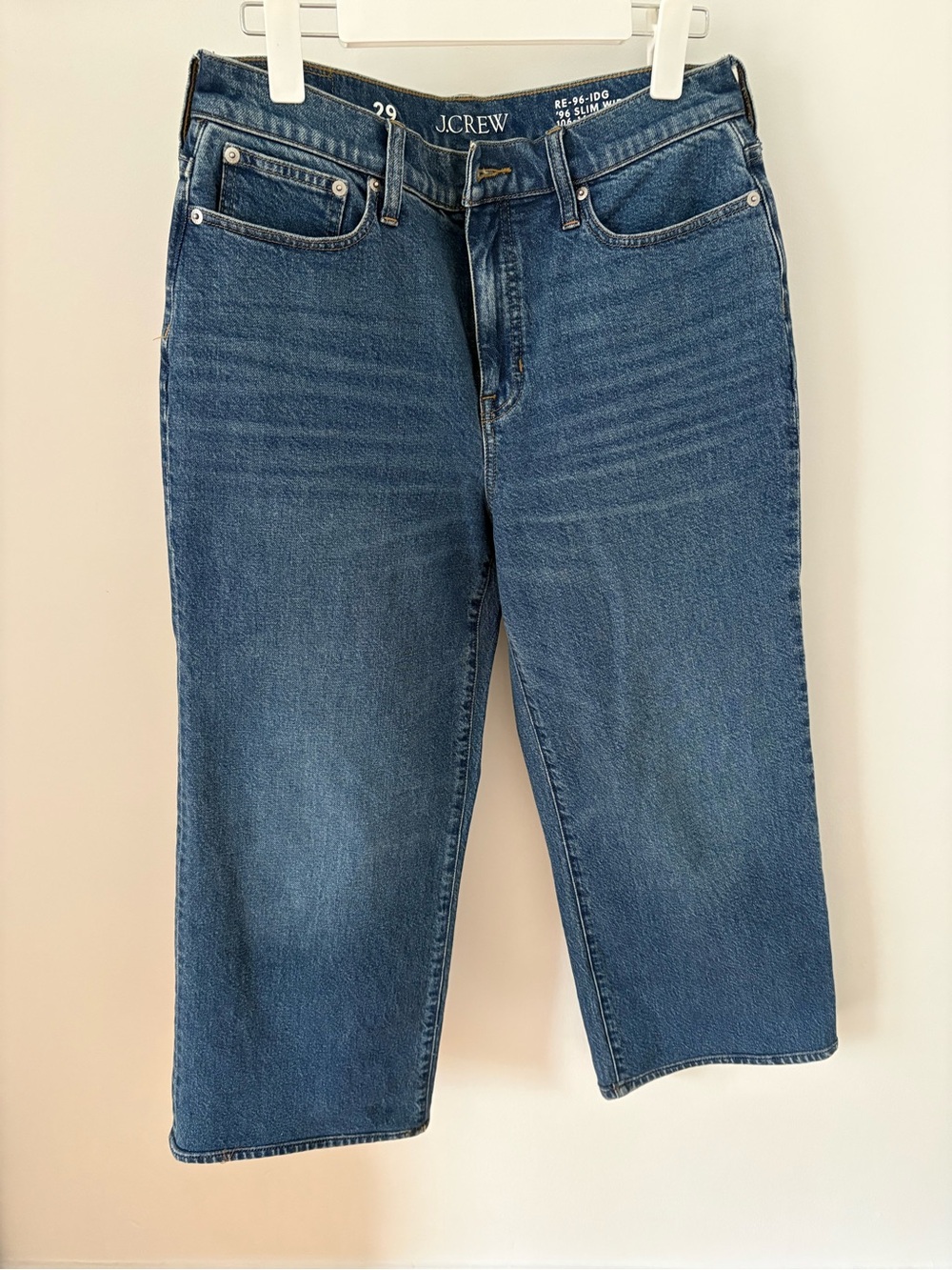 J.Crew Mid-Blue Slim Straight Denim Jeans